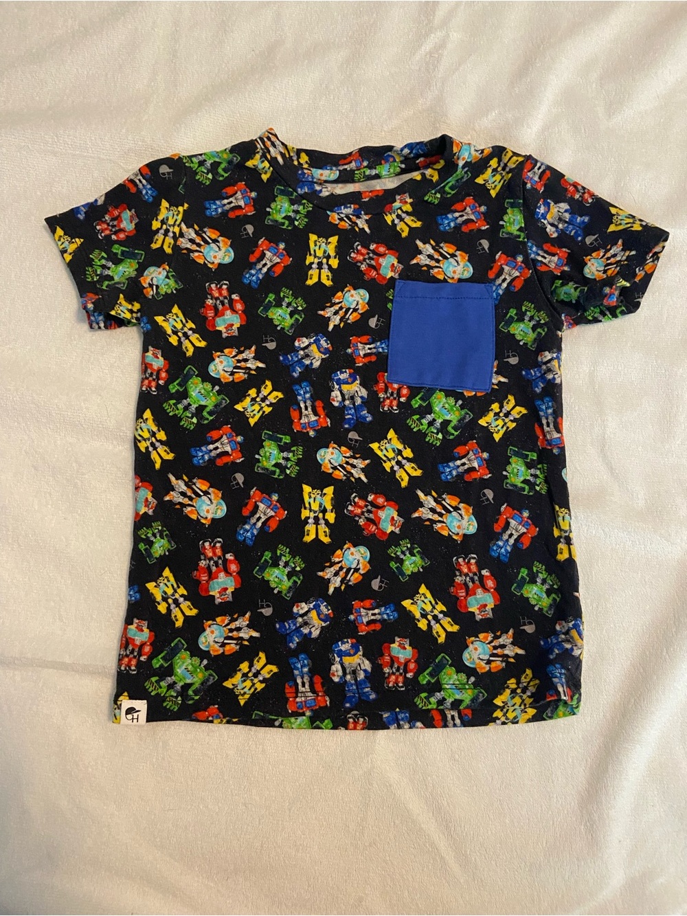 George Hats Robots Bamboo Pocket Tee